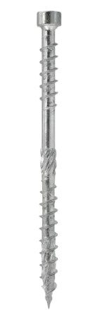 WKPC - Vis avec filetage double à tête cylindrique avec empreinte TX pour la fixation de l'isolant sur chevrons sur des supports en bois